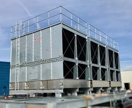 馬利橫流方型冷卻塔SC-300L電機/風機/減速器/填料大更換！